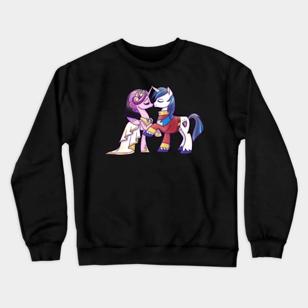 Shining Armor & Cadance Crewneck Sweatshirt by SophieScruggs